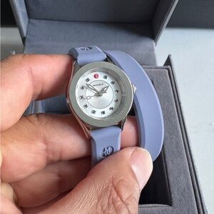 Michele Women's Cape Mini Silicone Lavender 25mm Watch MWW27B000004